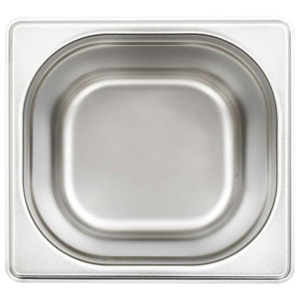 Berkfield Gastronorm Containers 8 pcs GN 1/6 150 mm Stainless Steel