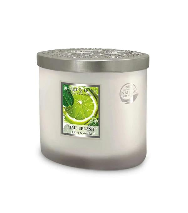 Heart & Home Lime Splash - 2 Wick Ellipse Candle