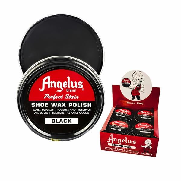 Angelus Perfect Stain Wax Polish - Extra Large Leather Shoe Care 3oz