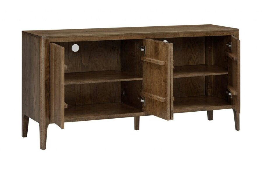 Wyld Haus Manaus Walnut Wood Grain Four Door Sideboard