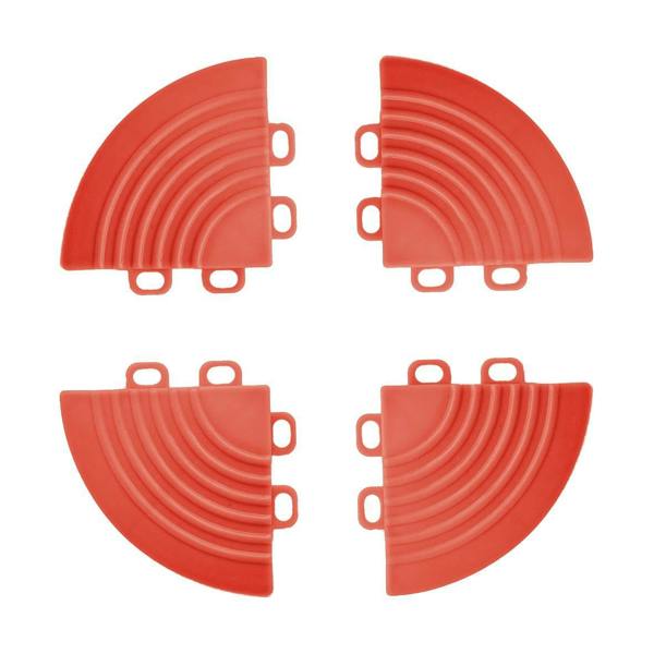 Nicoman 4 x Corner Pieces for Nicoman Modular Interlocking Floor Tiles