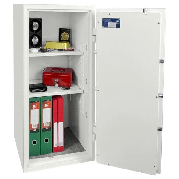 Phoenix Safe Phoenix Fortress SS1455K Security Safe in Scratch-resistant White Paint with Double-Bitted Key Lock