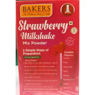 BAKERS MILKSHAKE MIX POWDER STRAWBERRY FLAVOUR 100g