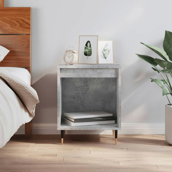Berkfield Bedside Cabinet Concrete Grey 40x35x50 cm Engineered Wood