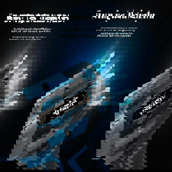 Traderight 21V Brushless Impact Wrench 1/2" Rattle Gun 2×4.0Ah 1200Nm Kit Set