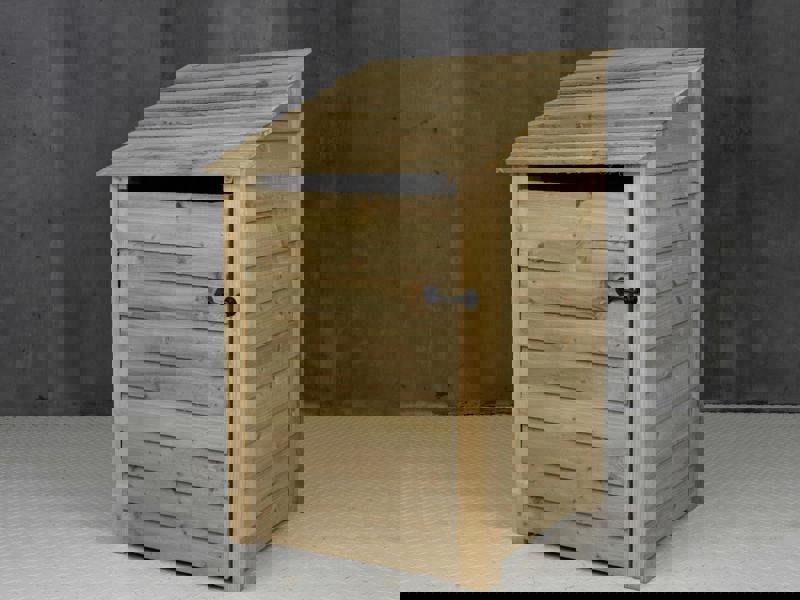 Arbor Garden Solutions Wooden Log Store with Door and Shelf W-79cm, H-126cm or 180cm, D-88cm