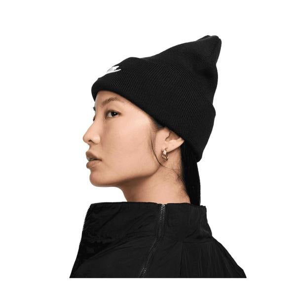 Nike Unisex Adult Futura Peak Beanie - Black/White - 