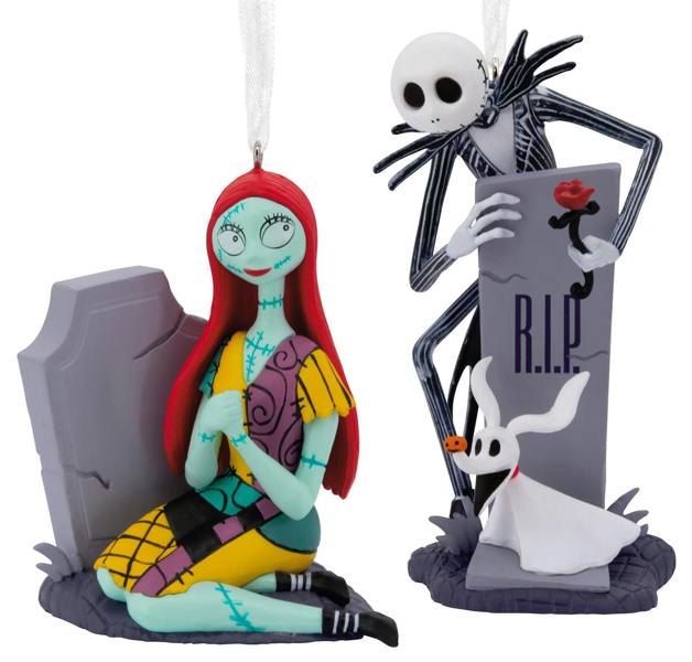 Hallmark The Nightmare Before Christmas - Set of 2 Christmas Tree Ornaments