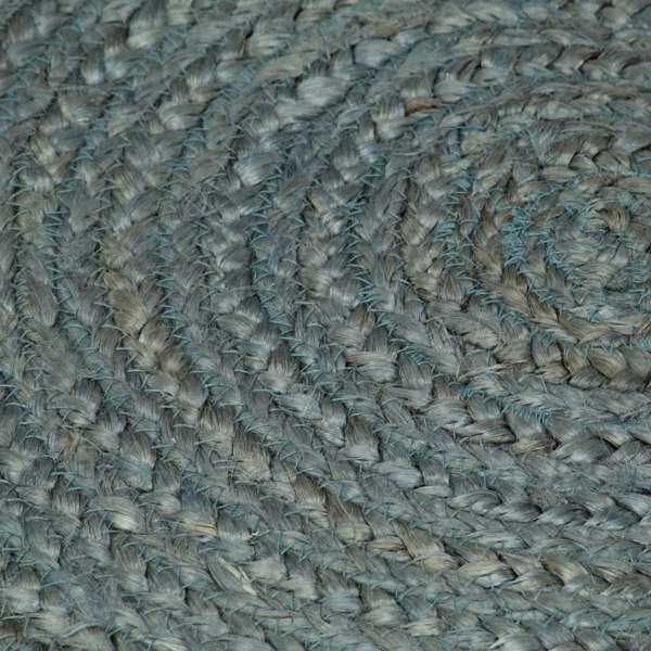 Berkfield Handmade Rug Jute Round 150 cm Olive Green