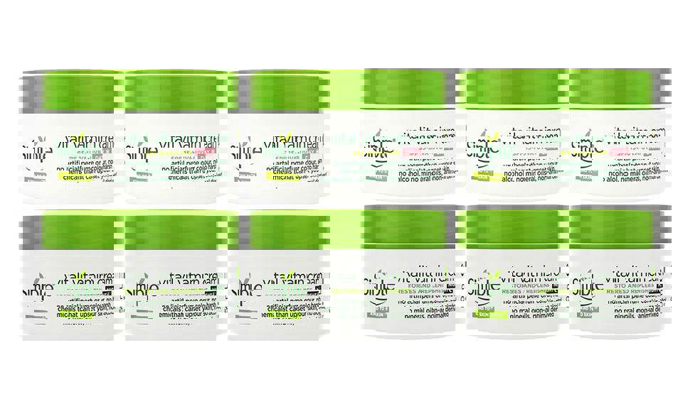 Simple Kind to Skin Face Cream Bundle - Day SPF15 & Night Cream 50ml