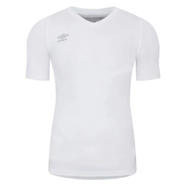 Umbro Unisex Adult Elite V Neck Base Layer Top - White - 