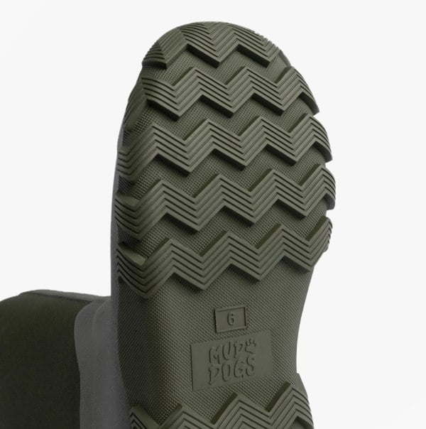 Mud Dogs RUTLAND TALL Neoprene Wellington Boots Olive