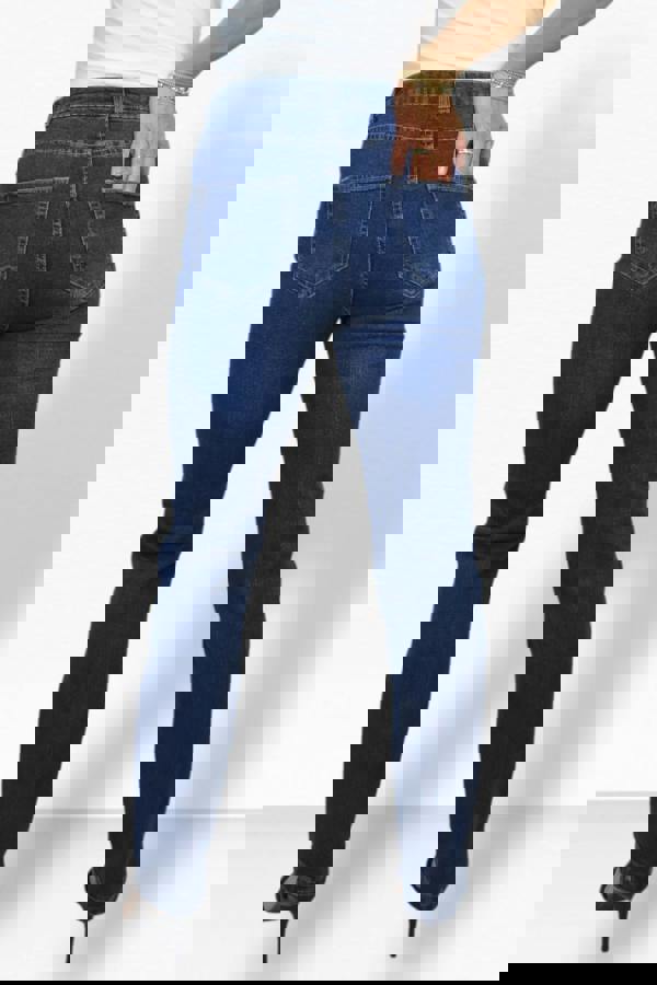 Paulo Due Womens Classic Straight Leg Denim Jeans