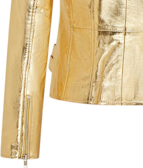 Infinity Leather Womens Leather Vintage Brando Biker Jacket-Orlando