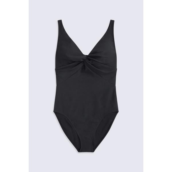Animal Womens/Ladies Florence Ribbed One Piece Swimsuit - Black - 