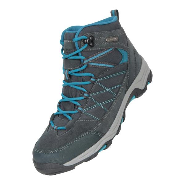 Mountain Warehouse Womens Rapid Suede Waterproof Hiking Boots - Grey