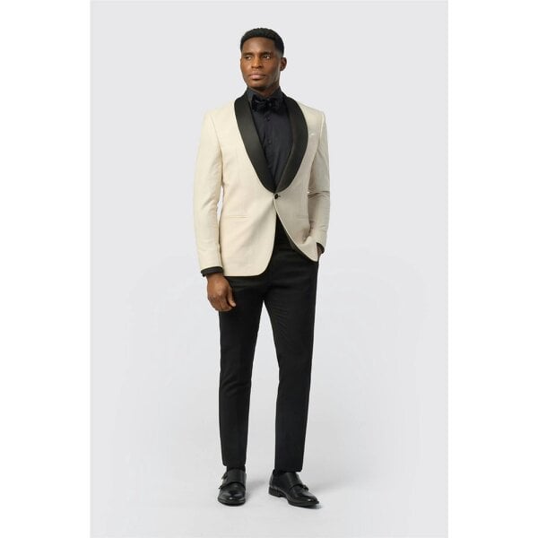 Antique Rogue Slim Fit Ecru Texture Dresswear Jacket