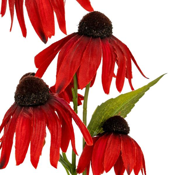 Hill Interiors Echinacea Artificial Flower Spray - Red - 