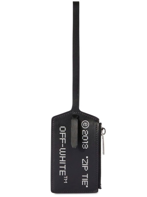Off - White Zip Tie Zipped Card Case Black - Supplied FashionOff White