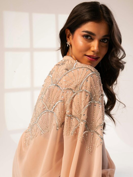 Rose & Nancy Gemma Pink Hand Embellished Blouse