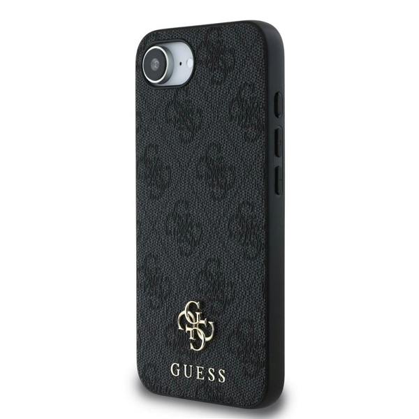 Guess PU 4G Metal Small Logo Case for iPhone 16e 6.1" Grey - GUHMPSE4P4SM4MK
