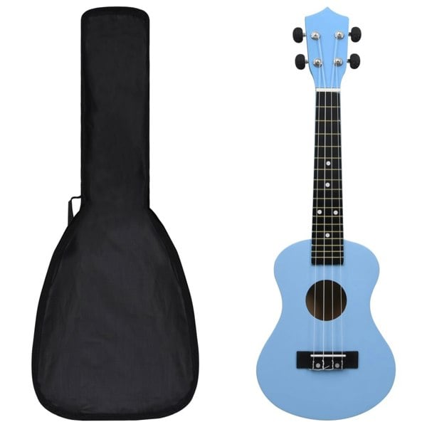 Berkfield Soprano Ukulele Set with Bag for Kids Baby Blue 23"