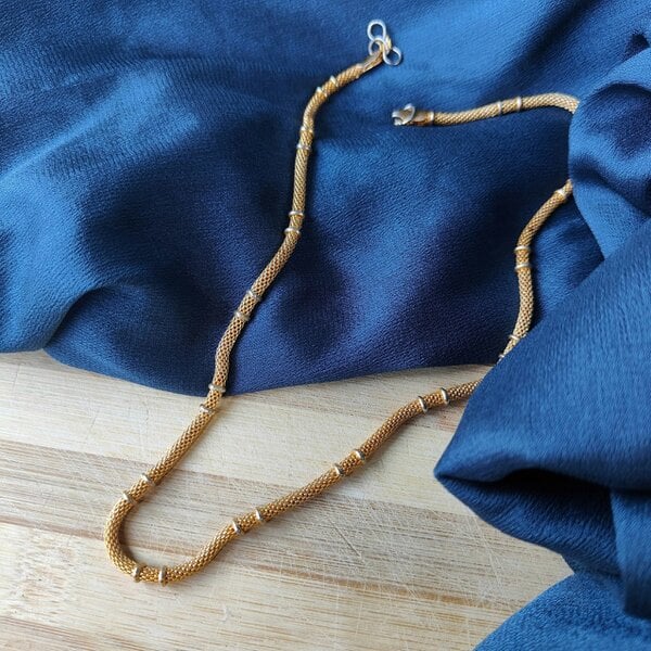 The Colourful Aura Gold Cuban Link Thick Gourmet Chain Necklace