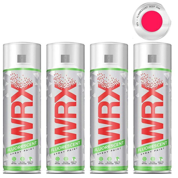 WRX 4X WRX Fluorescent Deep Pink Spray Paint 400ml