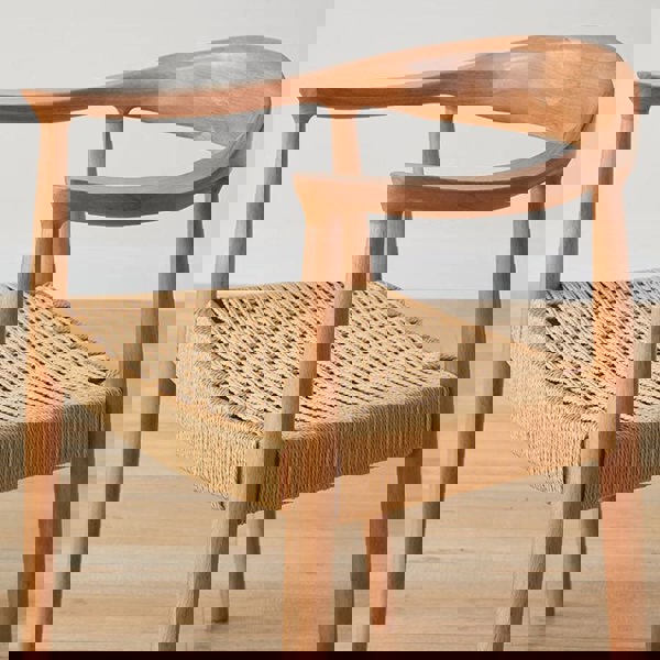 Abiram Rattan Dining Chair, Solid Wood-Weilai Concept-Weilai Concept