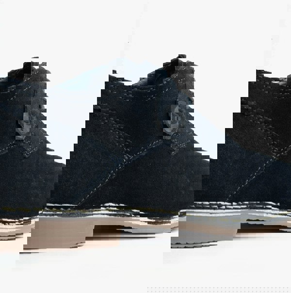 Popps JONAS Mens Suede Desert Shoes Navy