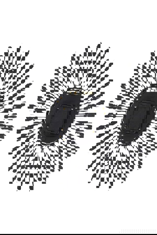 Living and Home D37.5Cm Metal Ackerly Wall Clock