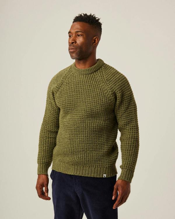 Peregrine  Waffle Crew Jumper