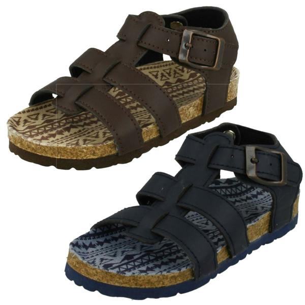 Spot On Boys Spot On Flat Strappy Sandals