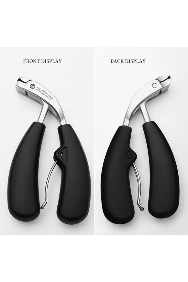 Dyzi Premium Nail Clippers Stainless Steel Concave Blade Silver