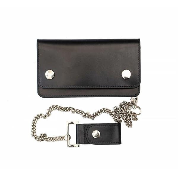 PRIMEHIDE Biker Pocket Book Wallet With Chain - Lone Wolf