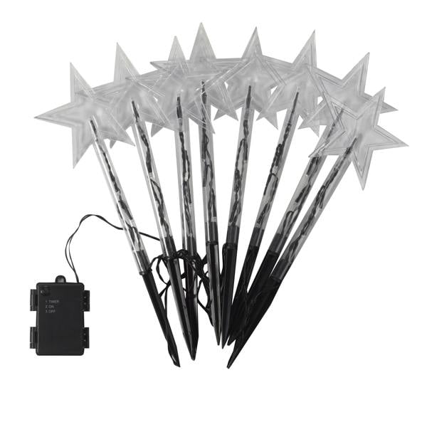 StarDecor Stakes Set of 8 Multi Coloured