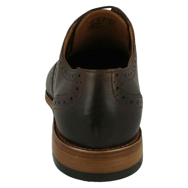 Clarks Mens Clarks Formal Brogue Detailed Shoes James Wing