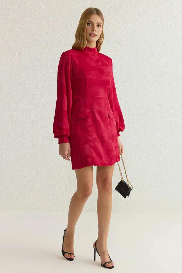 WOVCOR A-Line Mini Woven Dress