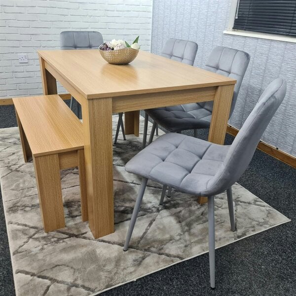 Kosy Koala Dining Table Set with 4 Chairs Dining Room and Kitchen table set of 4, and Benches