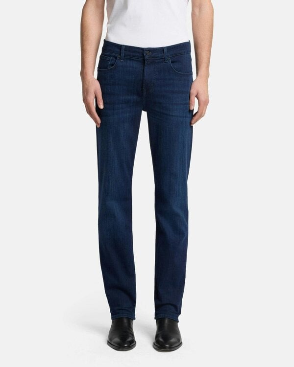 7 For All Mankind SLIMMY Mens Slim Fit Luxe Performance Denim Jeans - Deep Blue
