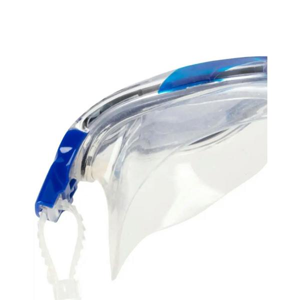 Clear blue Aquafeel Endurance Pro III snorkel mask with comfy strap
