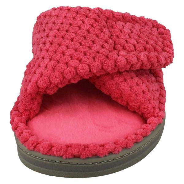 Padders Ladies Padders Cross Detailed Adjustable Mule Slippers Flo