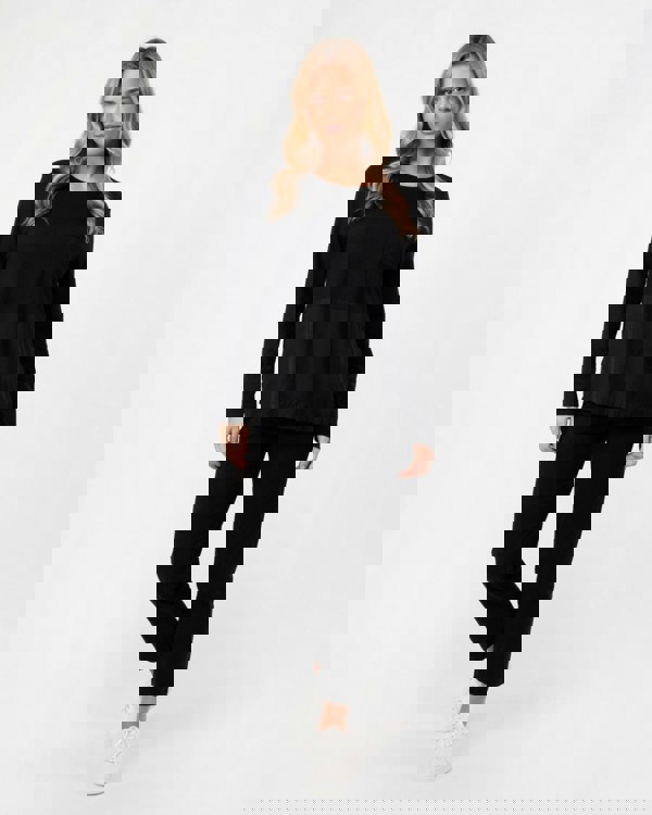 Woolrich Fluid Jersey Long Sleeve Womens Tee - Black