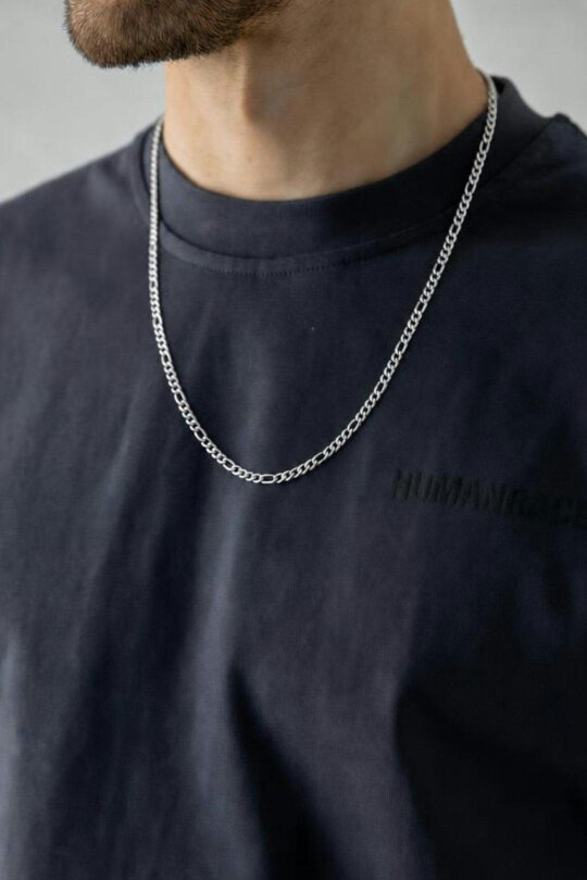 SVNX Figaro Chain Necklace in Silver