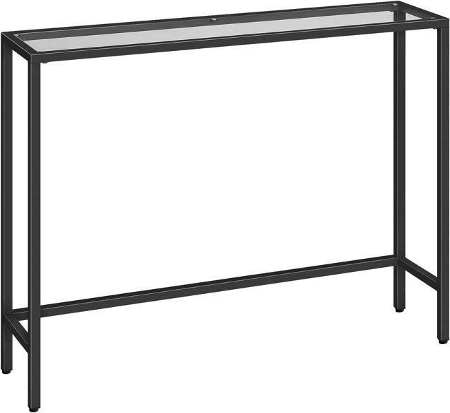 Rafaelo Mobilia Black Metal Hallway Console Table