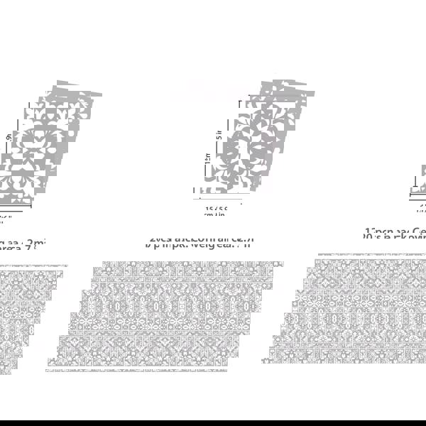 WT1556Y - Two Tone Grey Color Tile STicker - 24 pcs