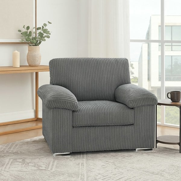 Furnishings For Less Delta Full Jumbo Cord Single Seater Armchair