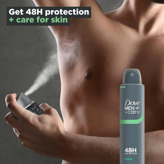Dove Men+Care Antiperspirant Deodorant Fresh 3x200ml, 48H Sweat Protection