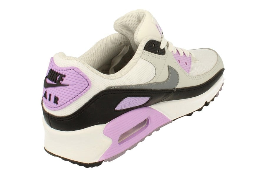 Nike Womens Air Max 90 Trainers Dh8010  103 - White Cool Grey Lilac 103 - Photo 2