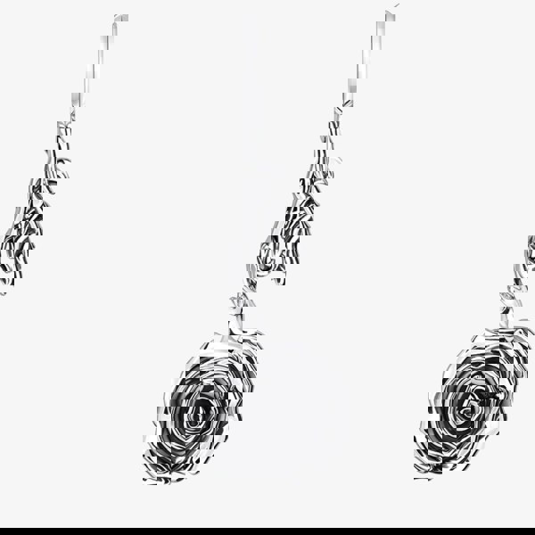 THOMAS SABO Midnight Rose Upside Down Rose & Leaf Pendant PE981-637-21